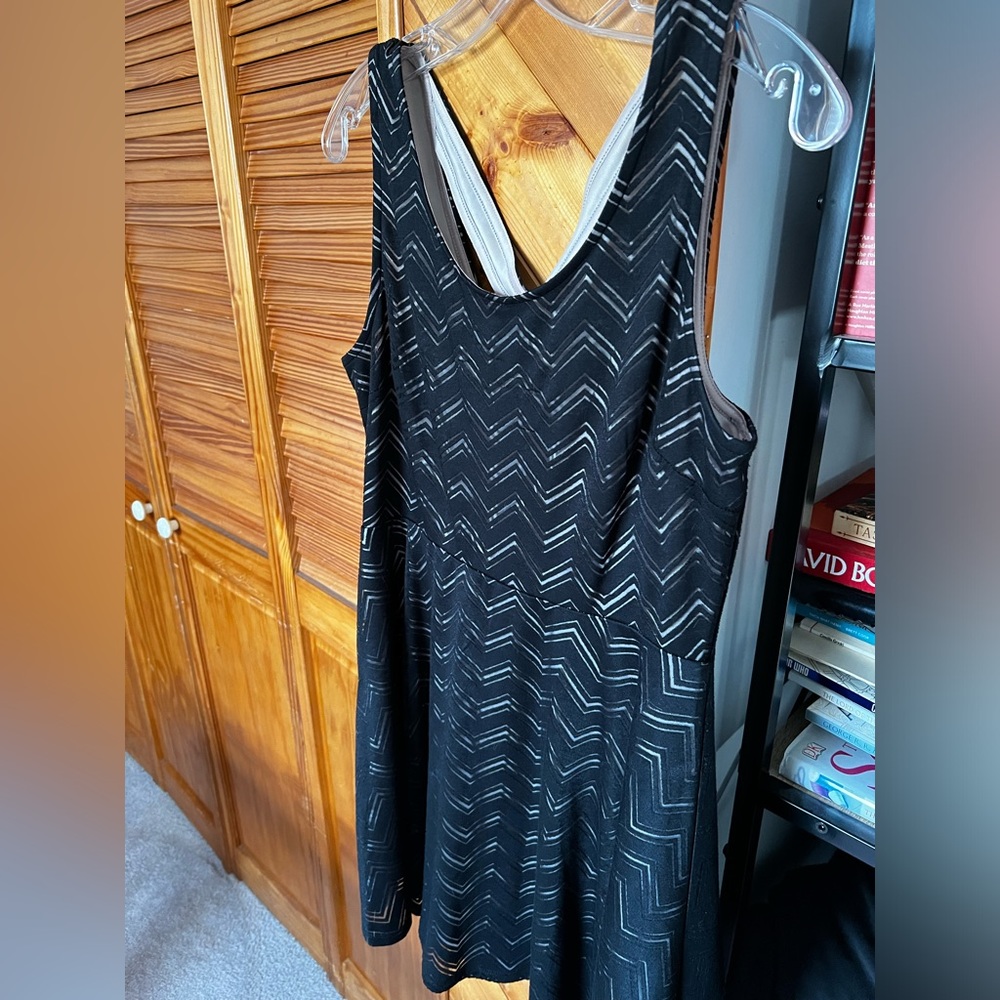 Candies Black Chevron Tank Dress
